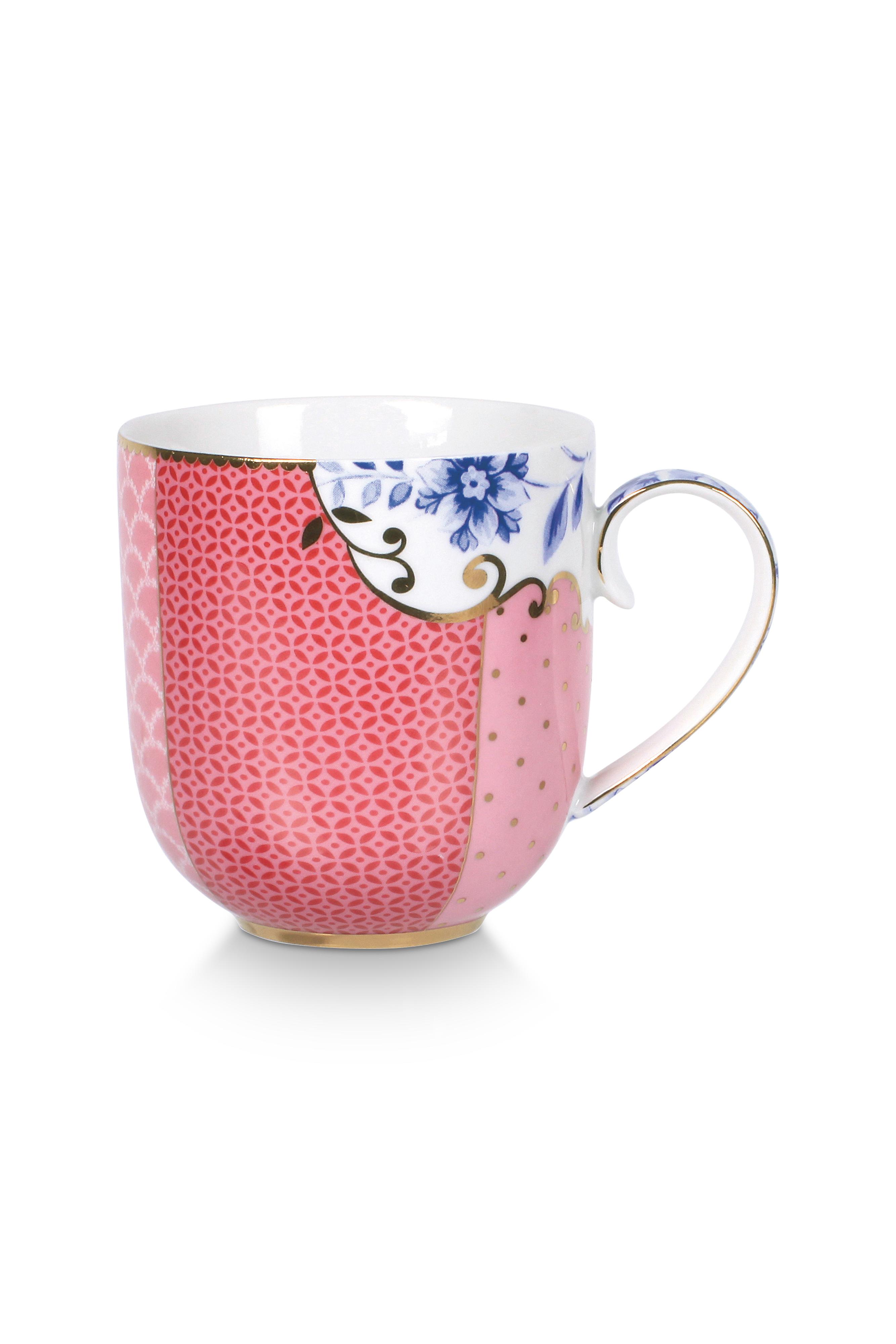 Pip Studio Royal Multi sada 2 ks hrnků 230ml, růžová
