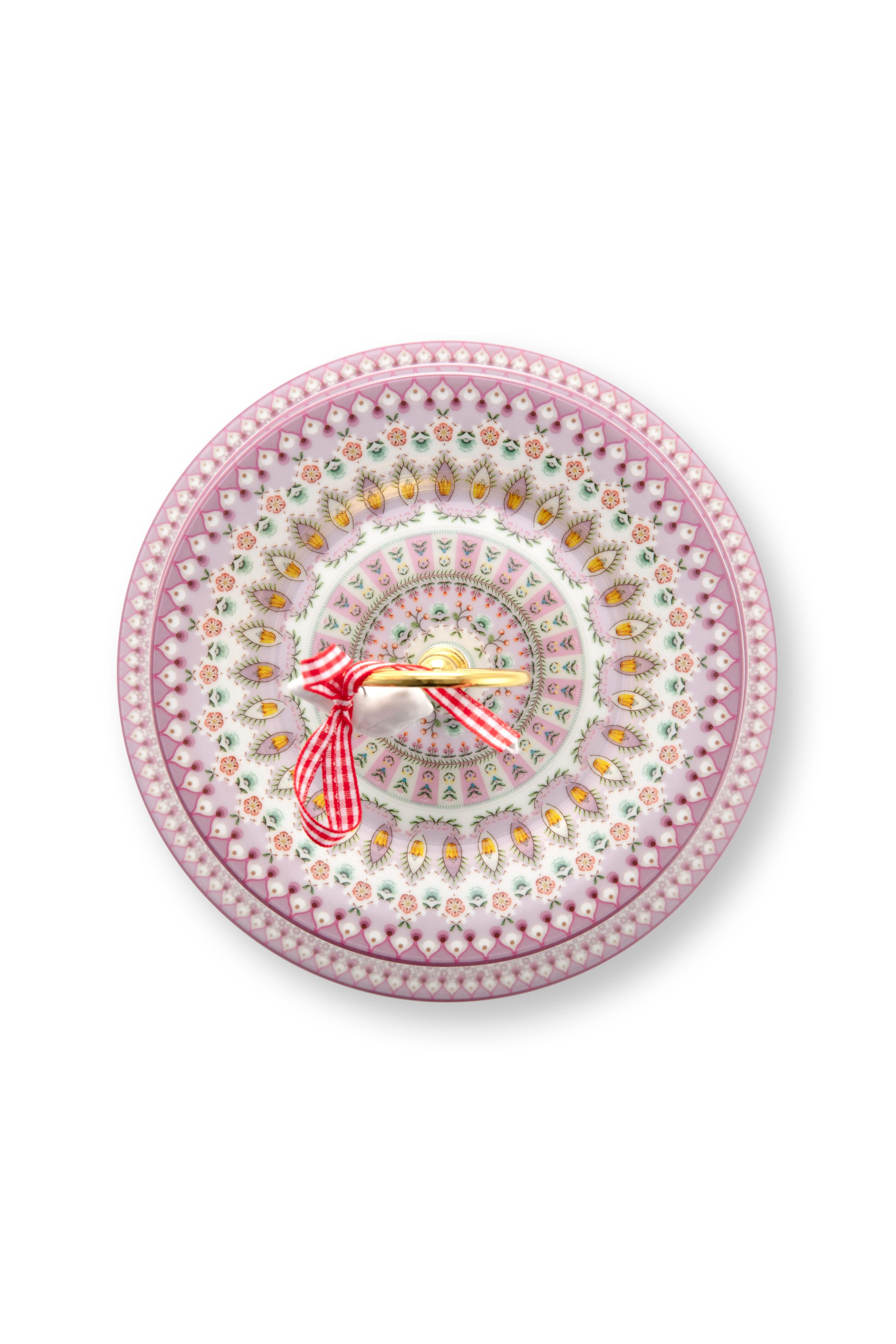 Pip Studio Lily & Lotus třípatový etažér, lila