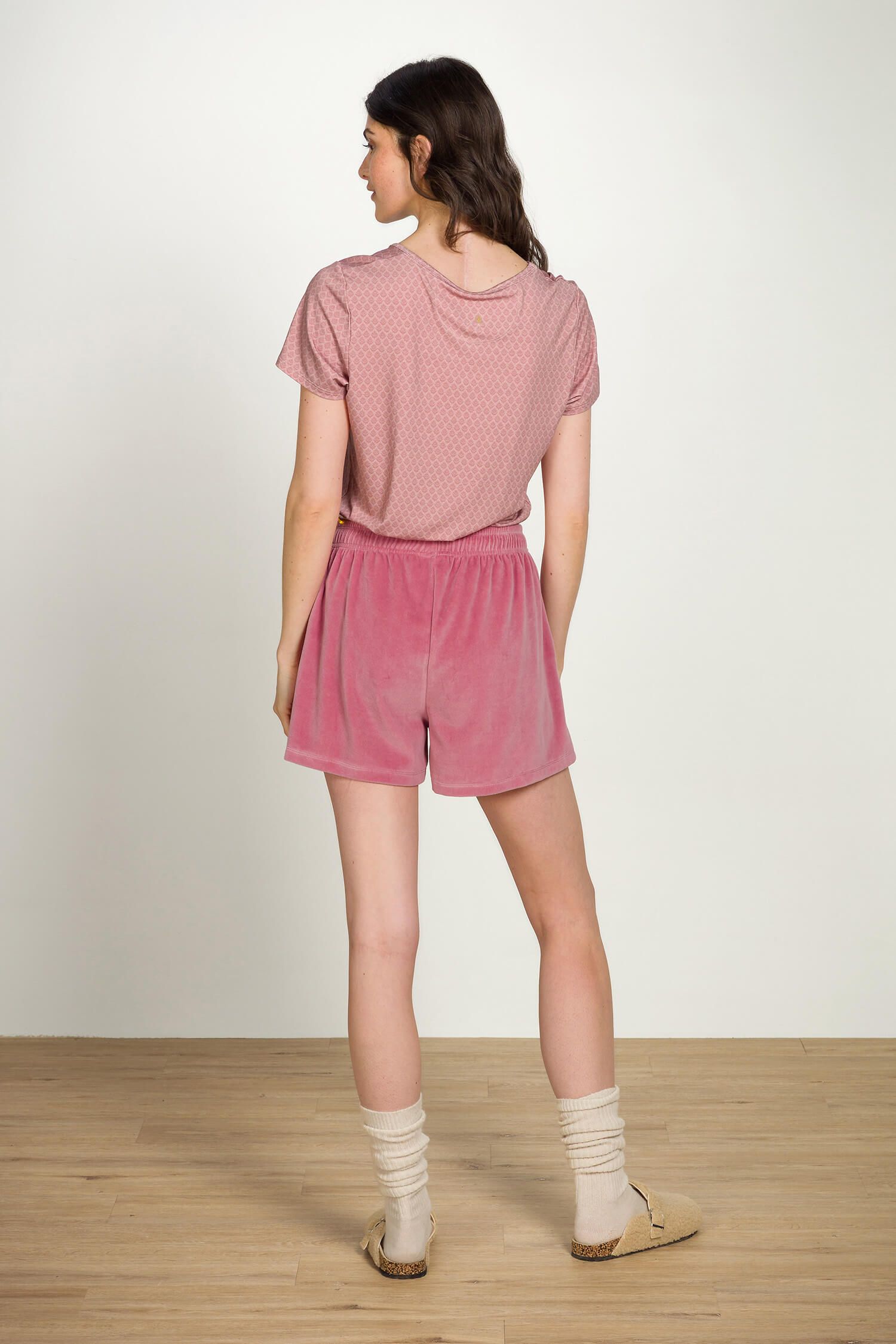 Pip Studio Bisou kraťasy Velvet, růžové