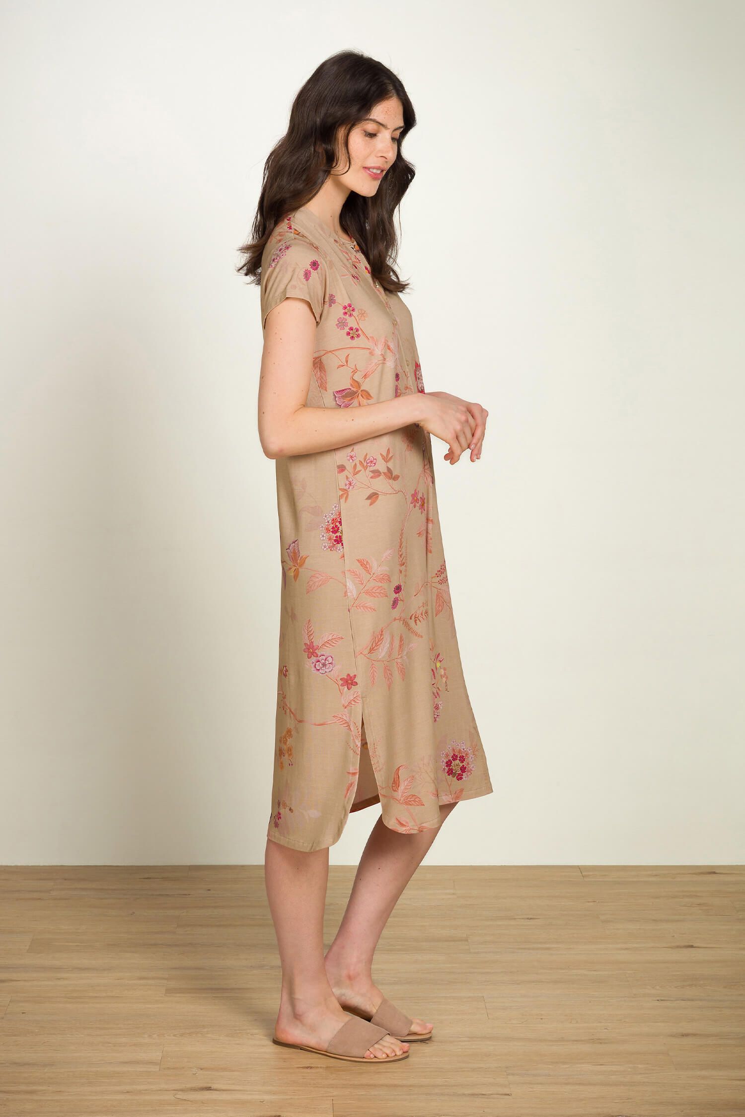 Pip Studio Dalia noční košile Marigold, růžová-khaki