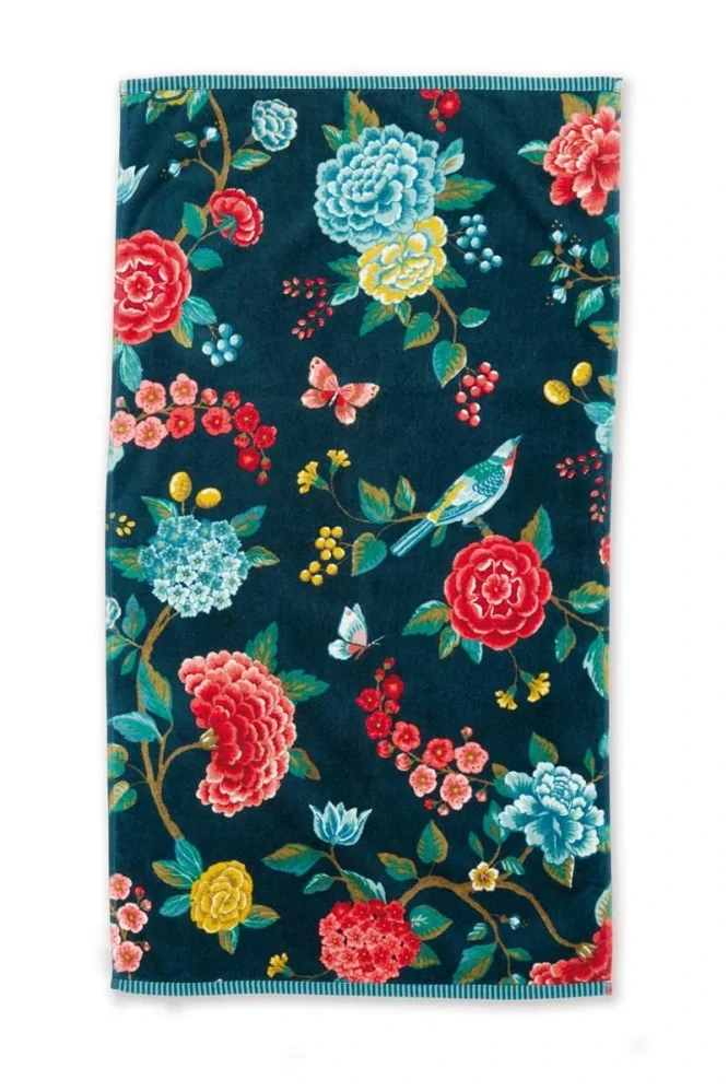 Pip Studio ručníky z bavlněného froté Good Evening, tmavě modré