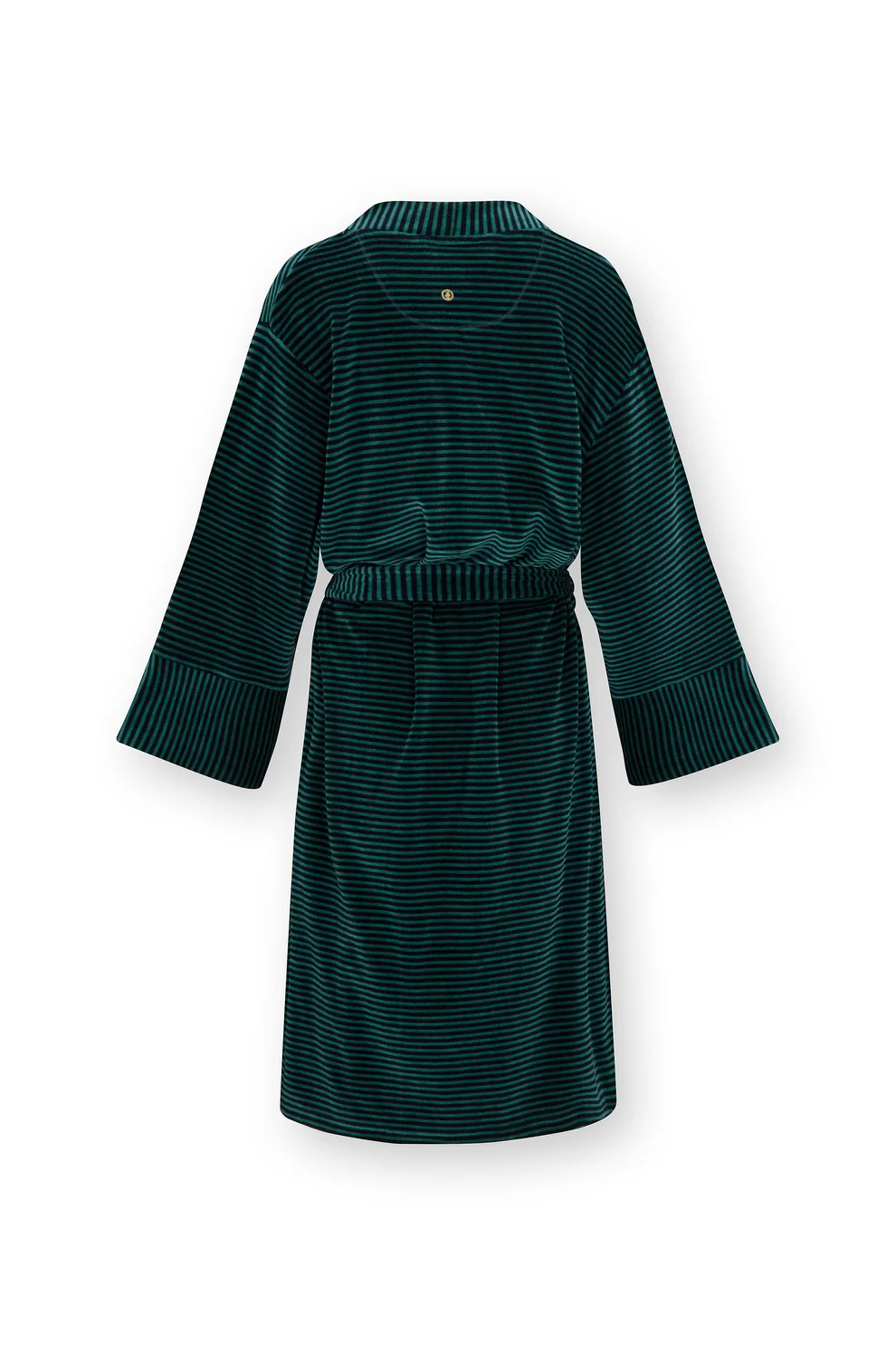 Pip Studio Naomi Kimono Velvet Little Sumo Stripe, modro-zelené