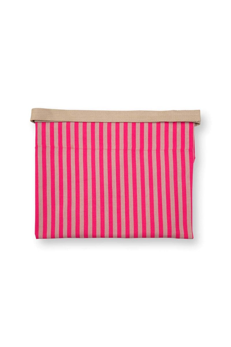 Pip Studio Apron Stripes kuchyňská zástěra  - růžová