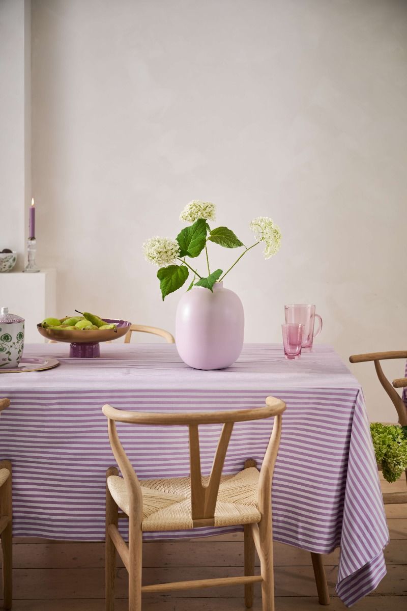 Pip Studio velká kovová váza 32cm, lila matná