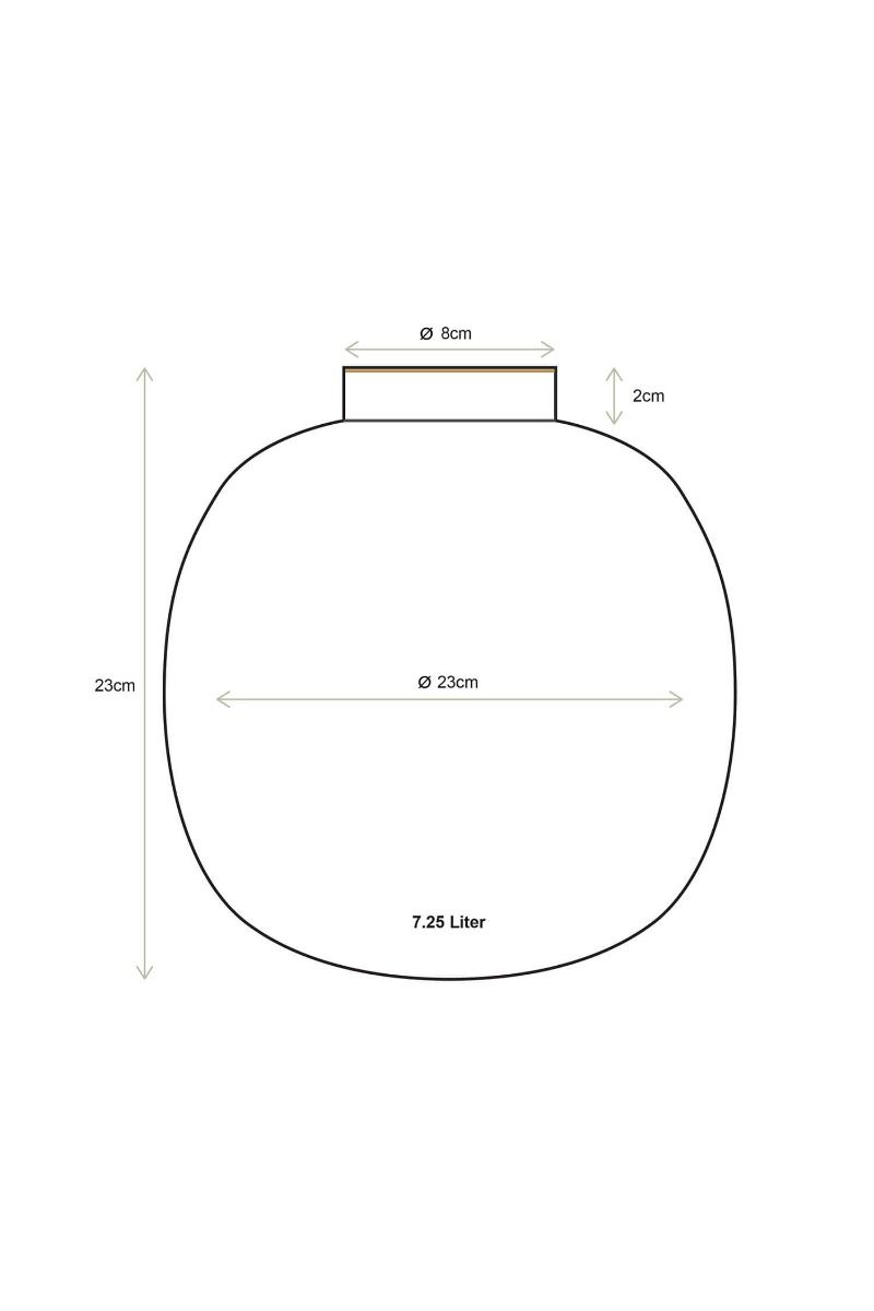 Pip Studio velká kovová váza 23 cm, světle modrá