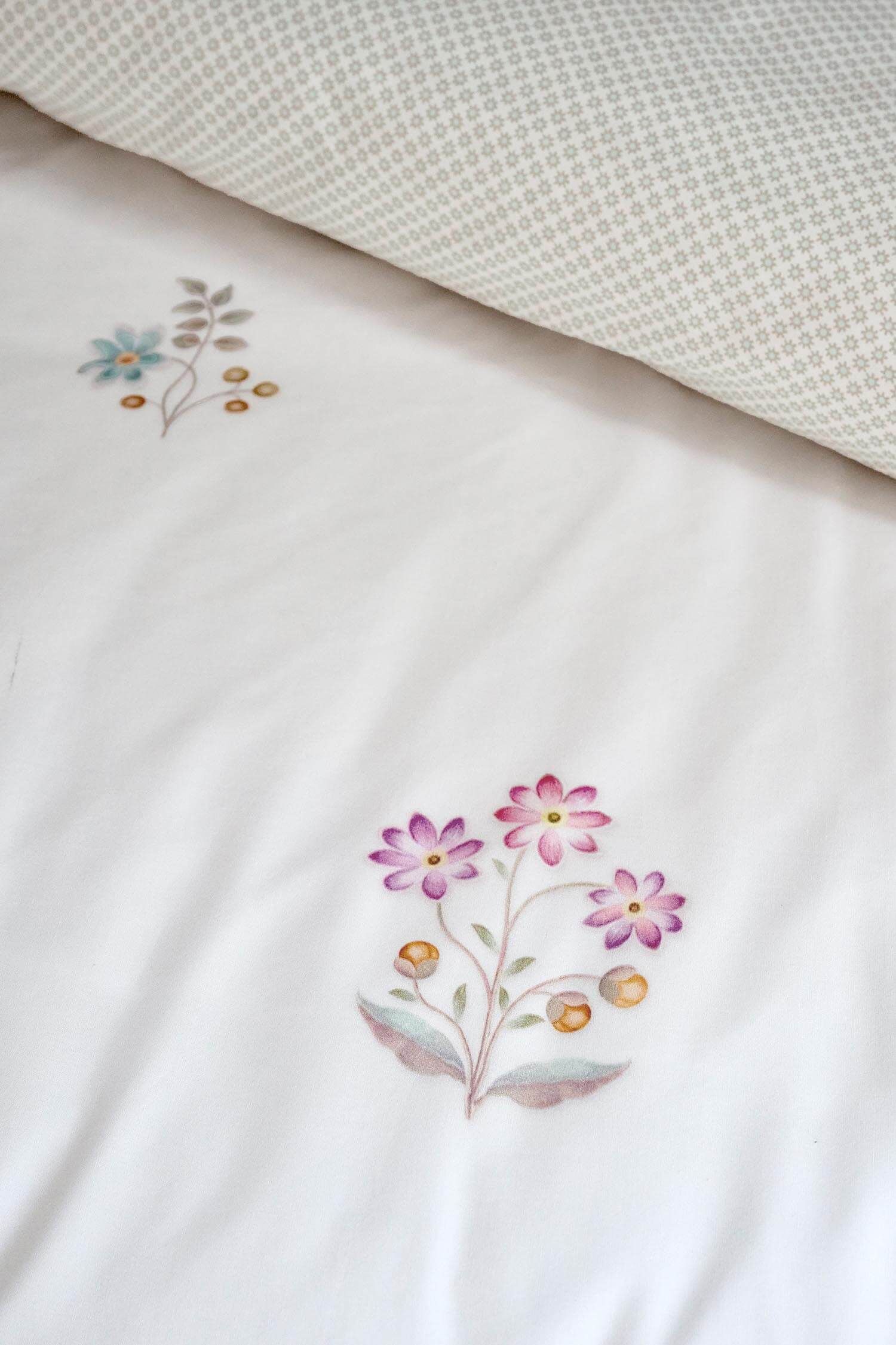 Pip Studio povlečení Mughal Flower 140 x 200 cm - bílé