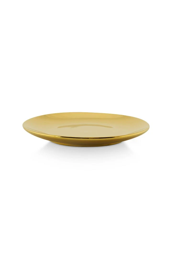 vtwonen Petit Four sada 4 talířů Ø 12 cm - zlatý