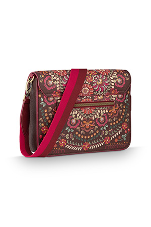Pip Studio II Ricamo Cross Body kabelka - tmavě červená
