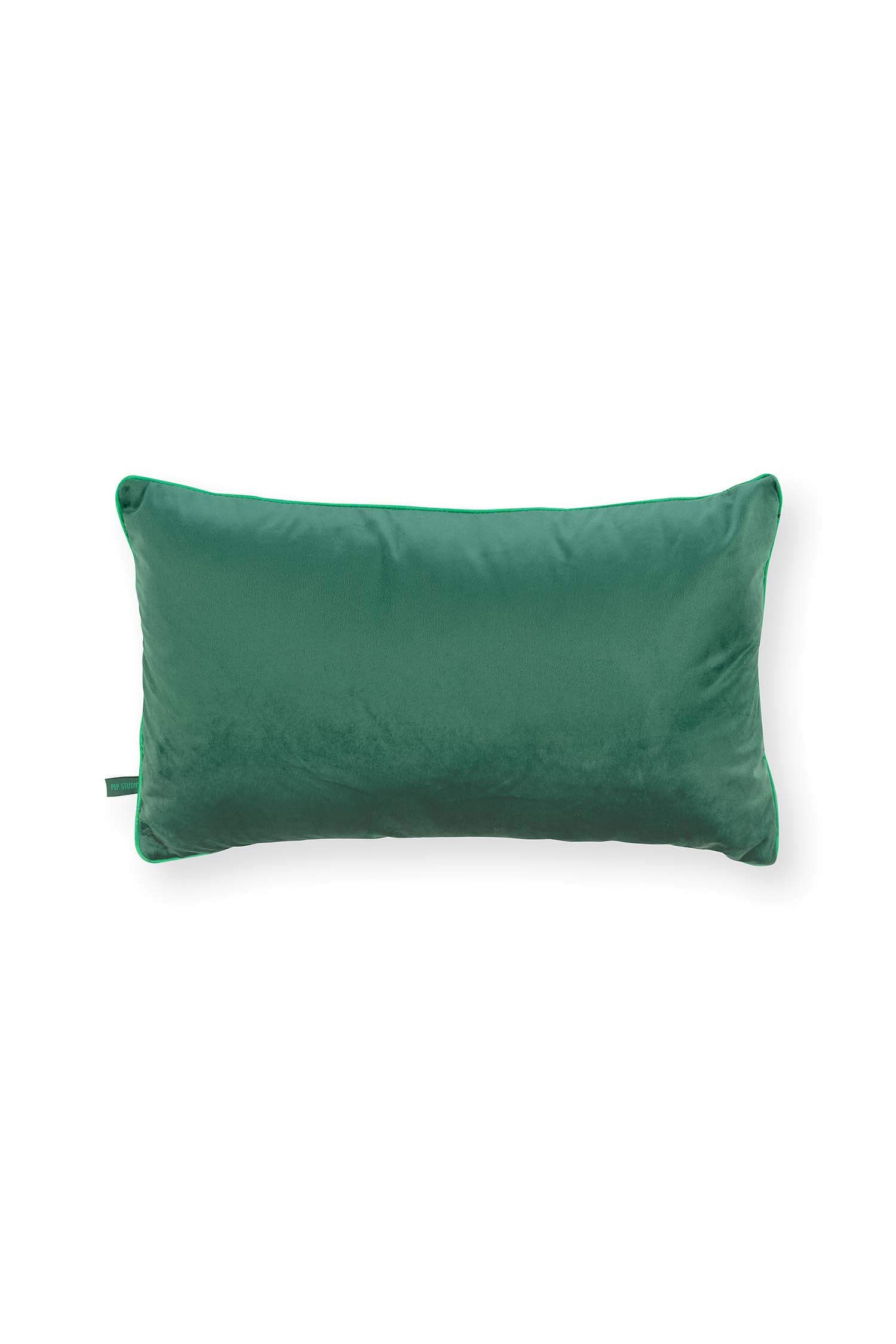 Pip Studio Darjeeling Day polštář 35 x 60 cm - zelený