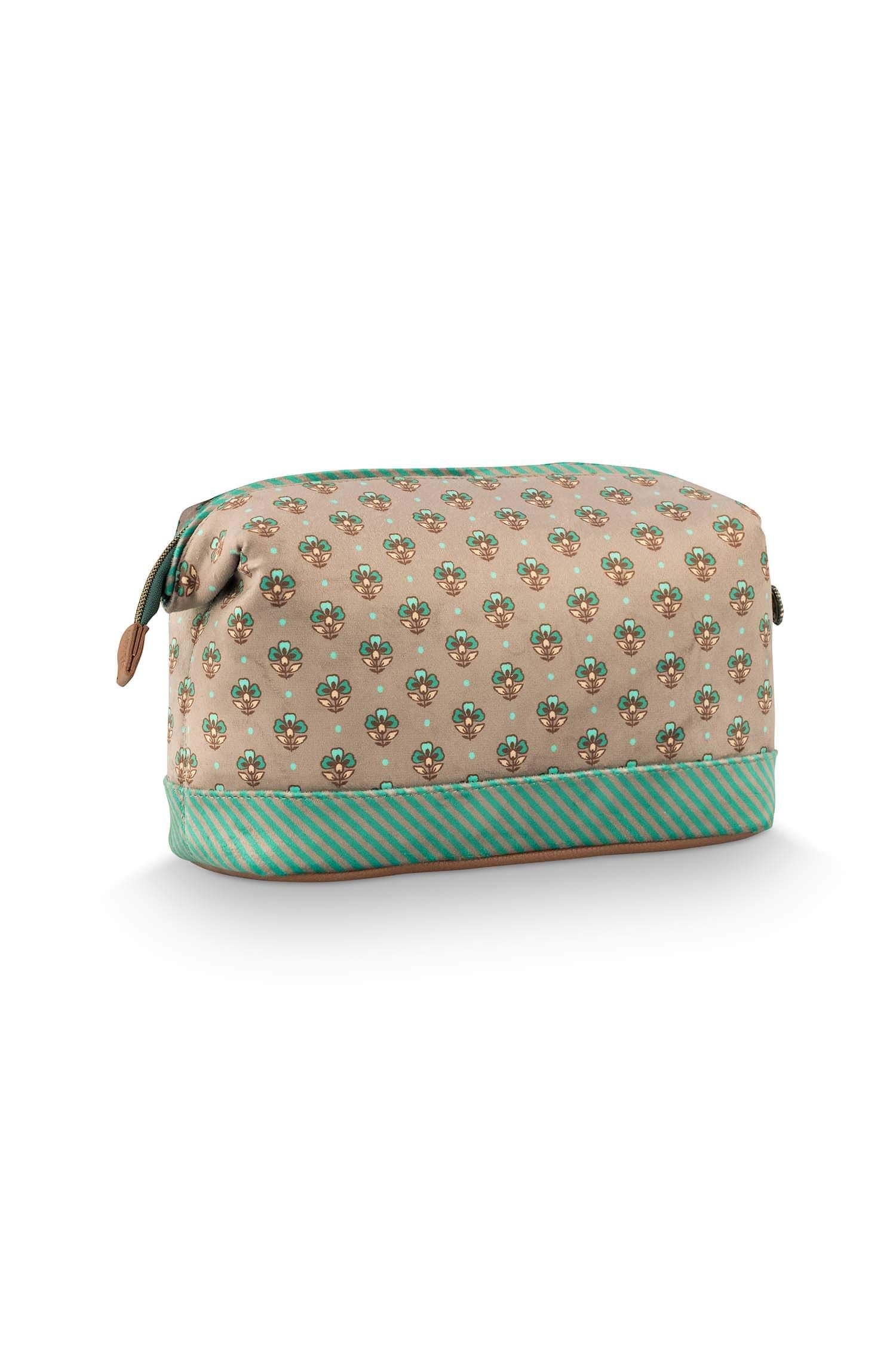 Pip Studio kosmetická taška Cooper Jaipur Flower - zelená