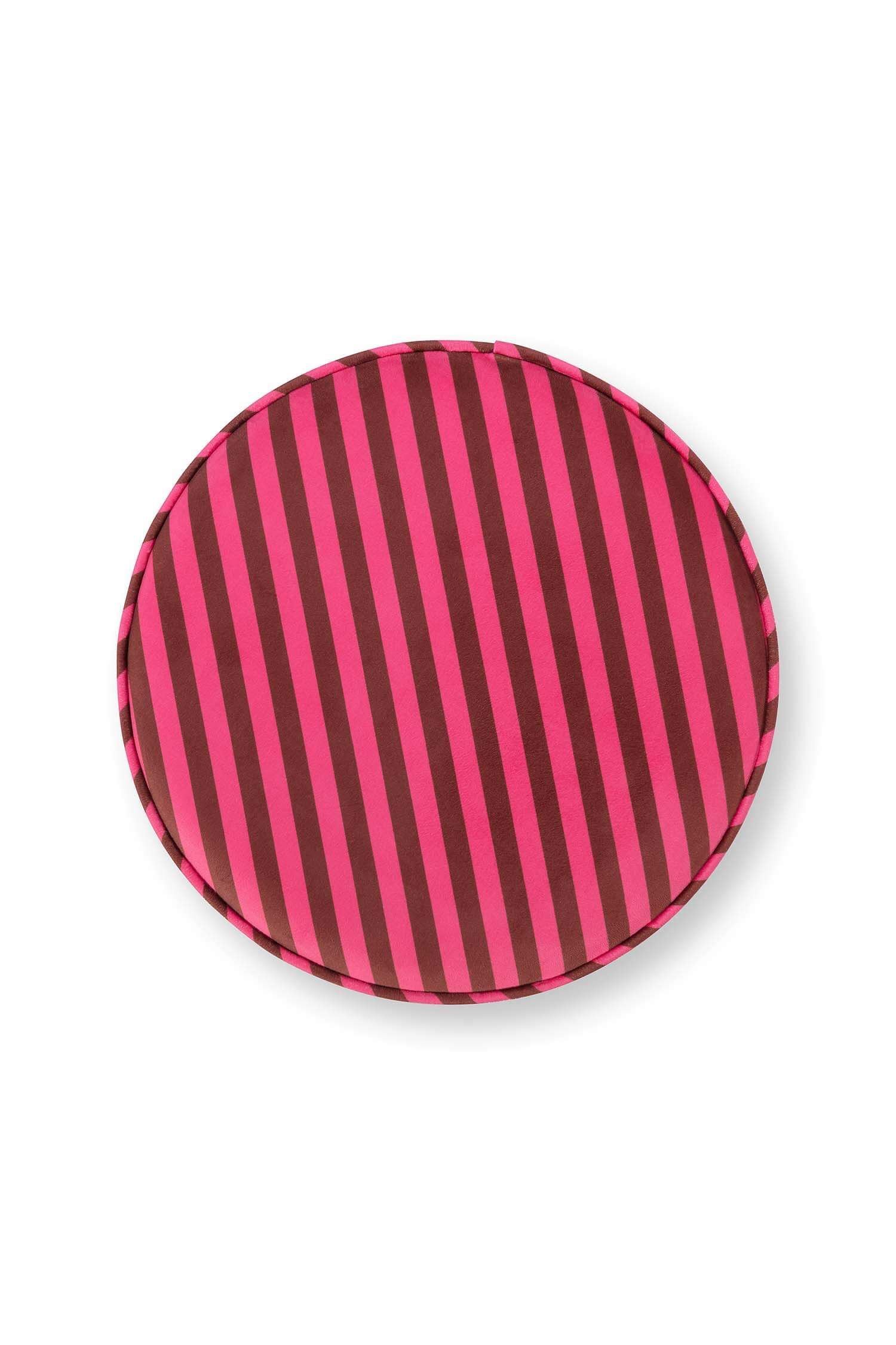 Pip Studio Puf Block Stripe  - růžový