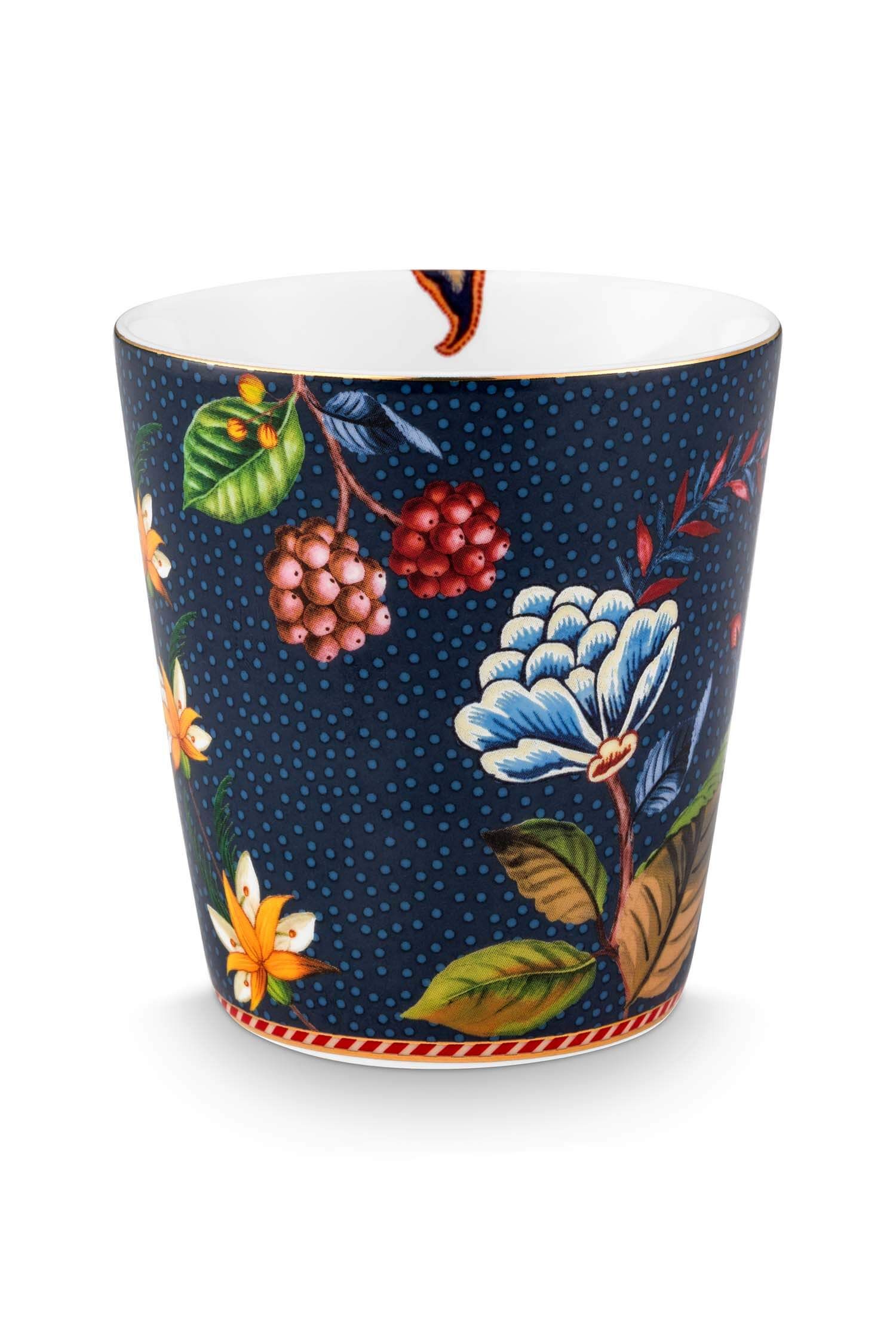 Pip Studio dárková sada 4 hrnků Oriental Berry Blues Blue
