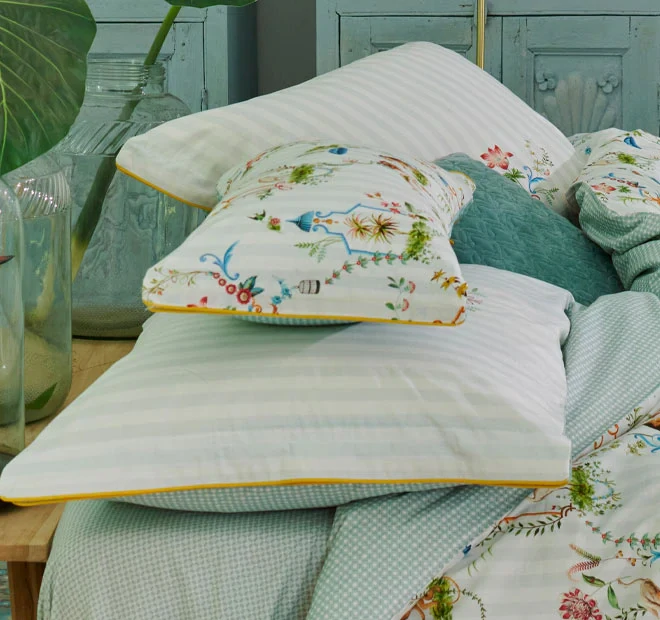 Pip Studio perkálové povlečení Singerie bílé 200x200 + 2x 70x90 cm 