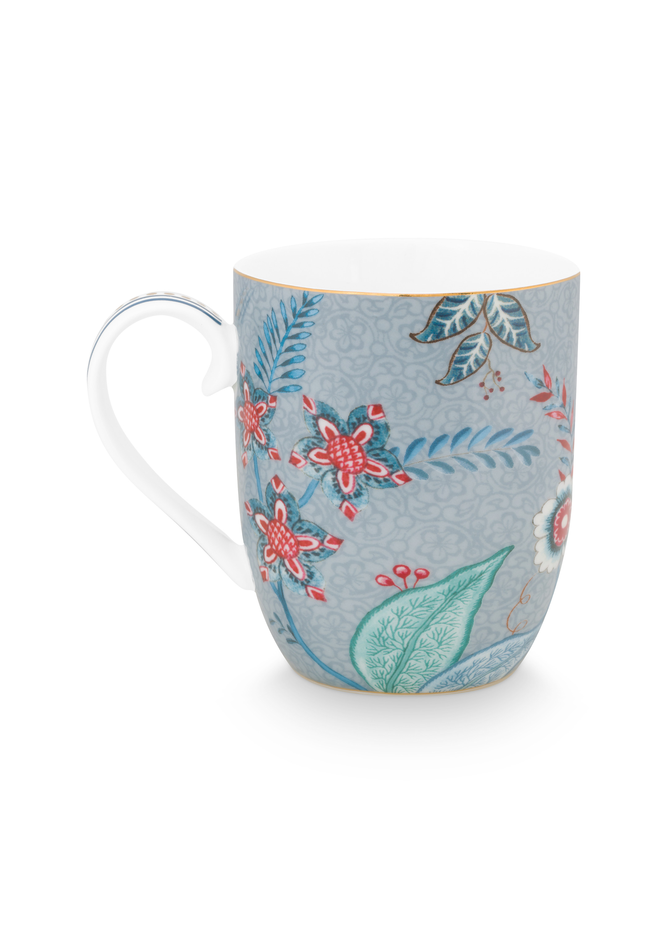 Pip Studio Flower Festival sada 2 hrnečků 180ml, modrá