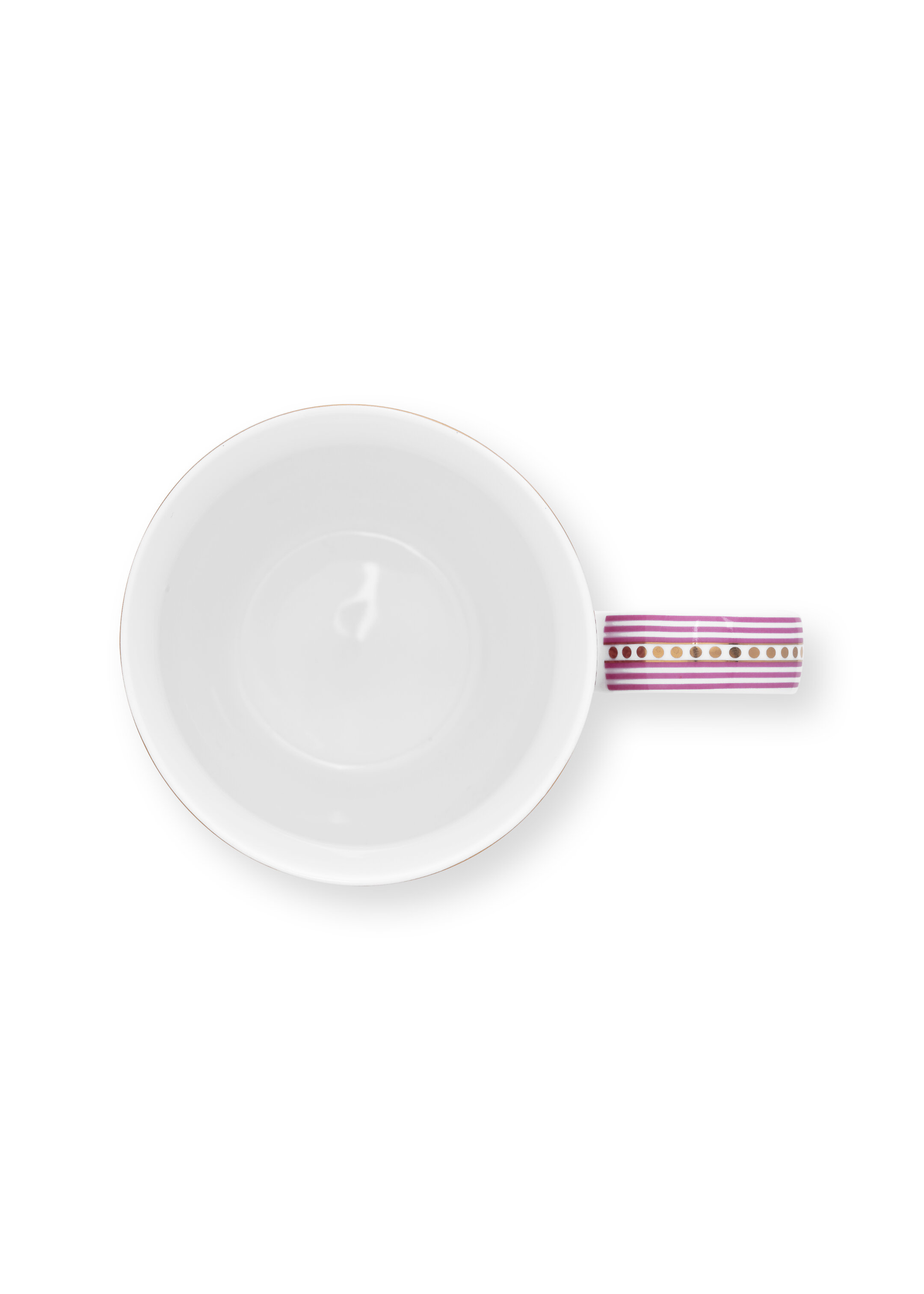 Pip Studio Flower Festival hrnek XL 440ml, tmavě růžový