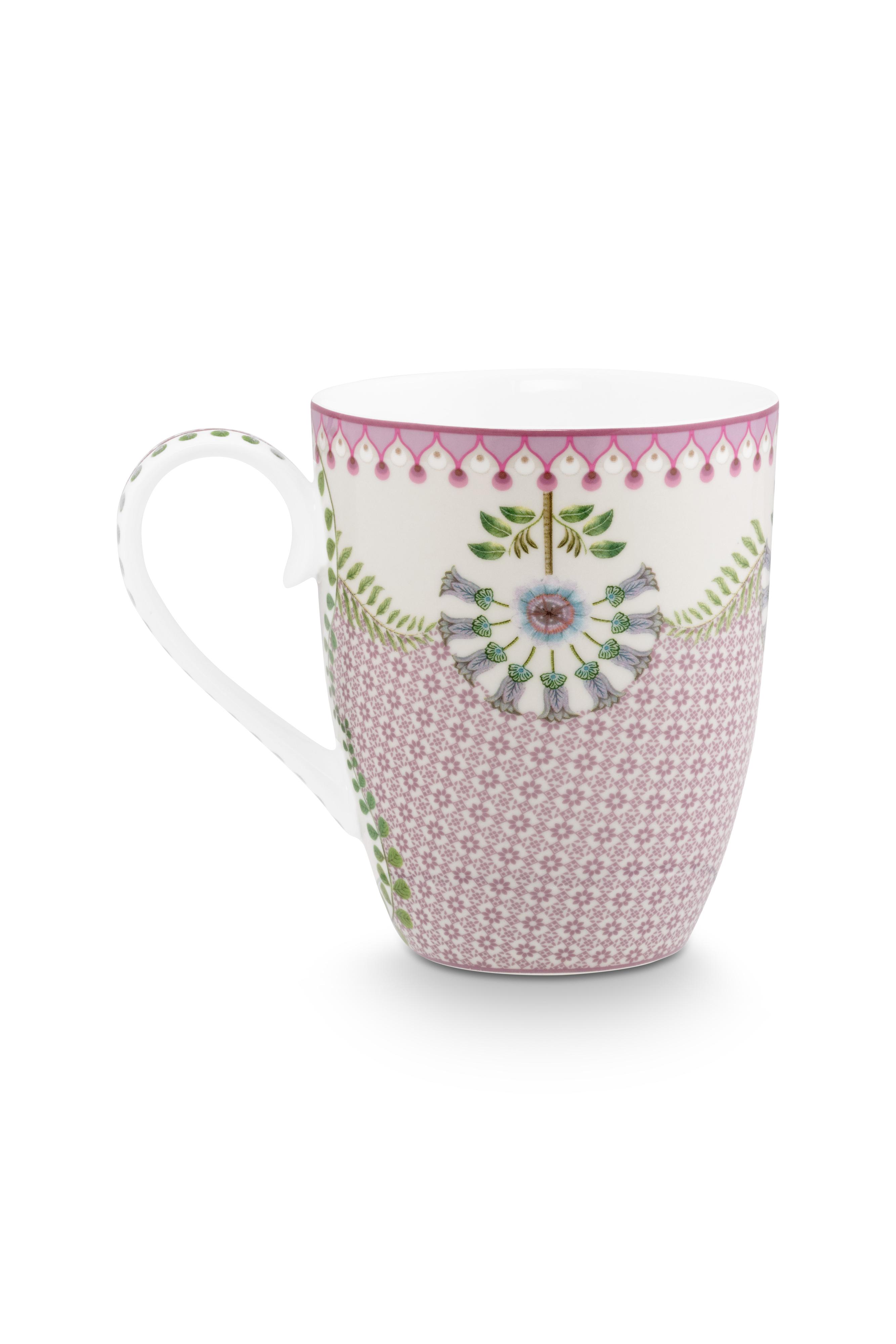 Pip Studio Lily & Lotus sada 2 hrnků 350ml, lila