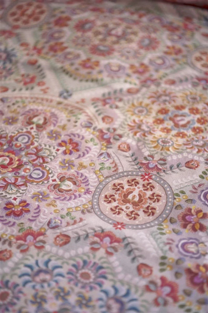 Pip Studio perkálové povlečení El Bordado růžové 140x200 + 70x90 cm