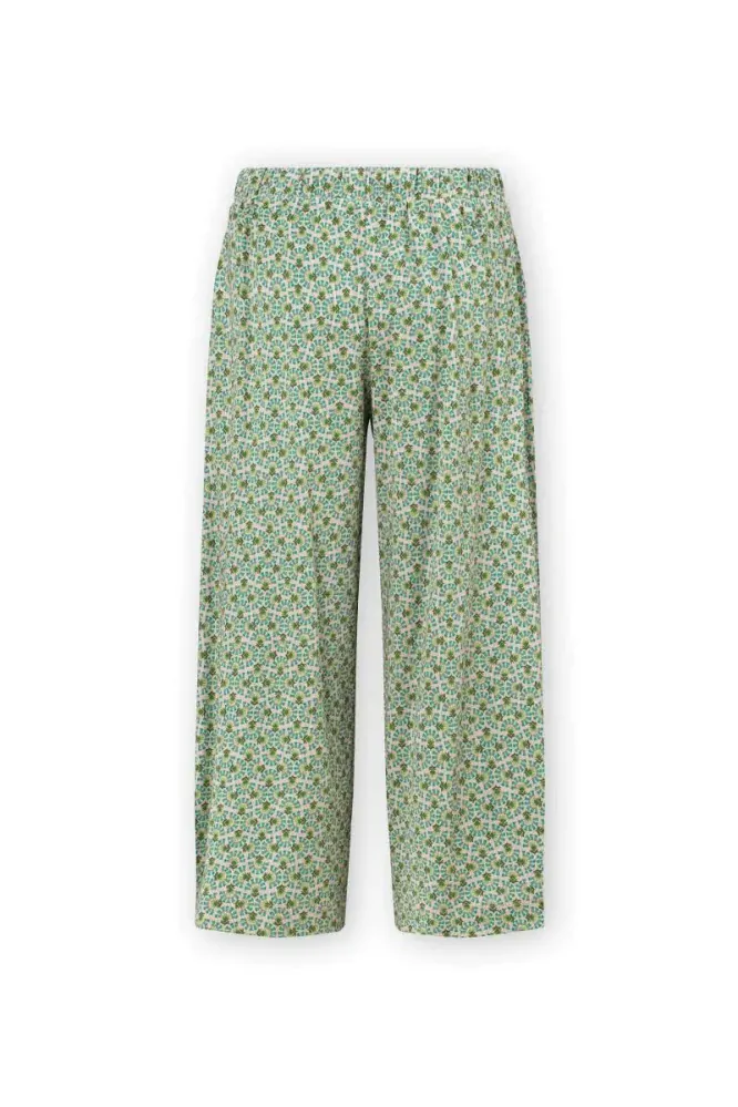 Pip Studio Celeste Culotte 3/4 kalhoty Verano, zelené