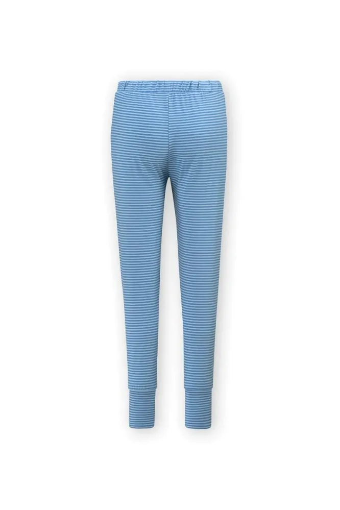 Pip Studio Bobien dlouhé kalhoty Little Sumo Stripe, modré