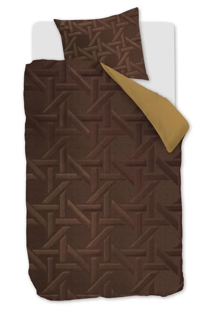 Kardol ložní povlečení pro pánskou ložnici Parsons balvněný satén zlaté, prodloužená délka