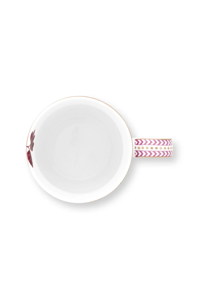 Pip Studio Jolie Flowers sada 2 ks hrnečků 180ml, růžová