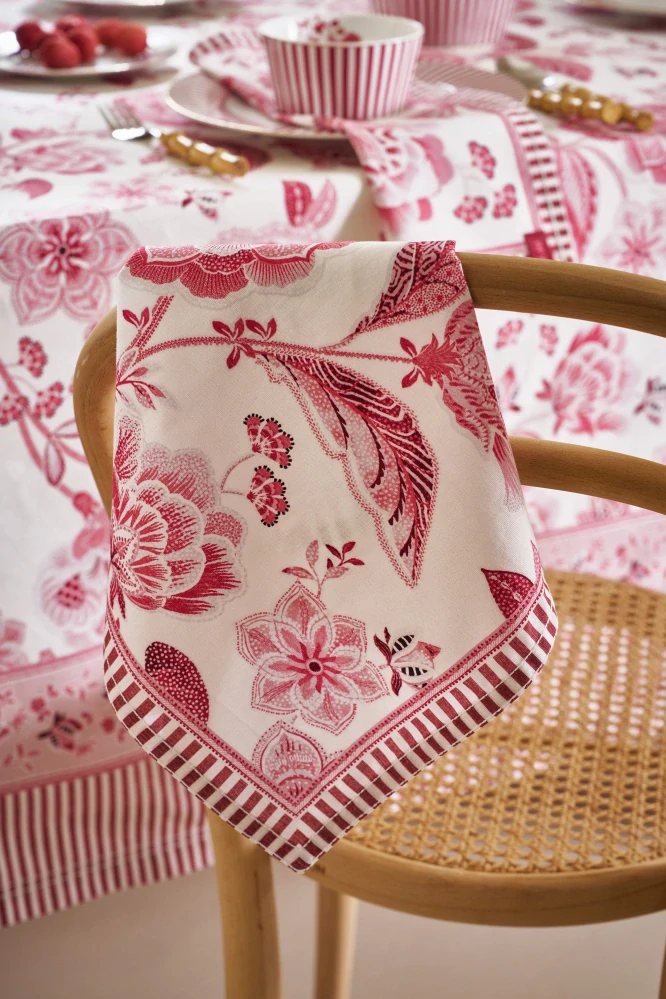 Pip Studio Royal set 4ks látkových ubrousků 40x40cm, červený