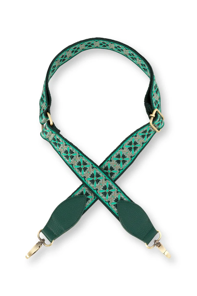 Pip Studio Fenna Stripe Cross Body kabelka, zelená