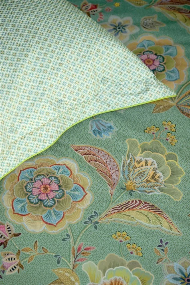 Pip Studio perkálové povlečení Matata zelené 140x200 + 70x90 cm