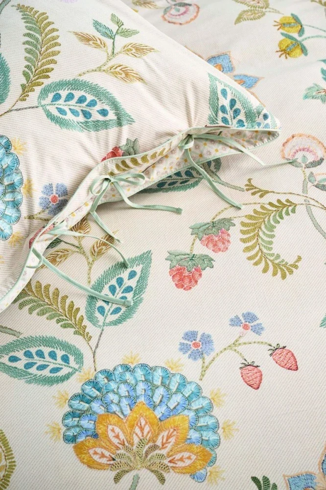 Pip Studio perkálové povlečení Buenas Tardes bílé 140x200 + 70x90 cm