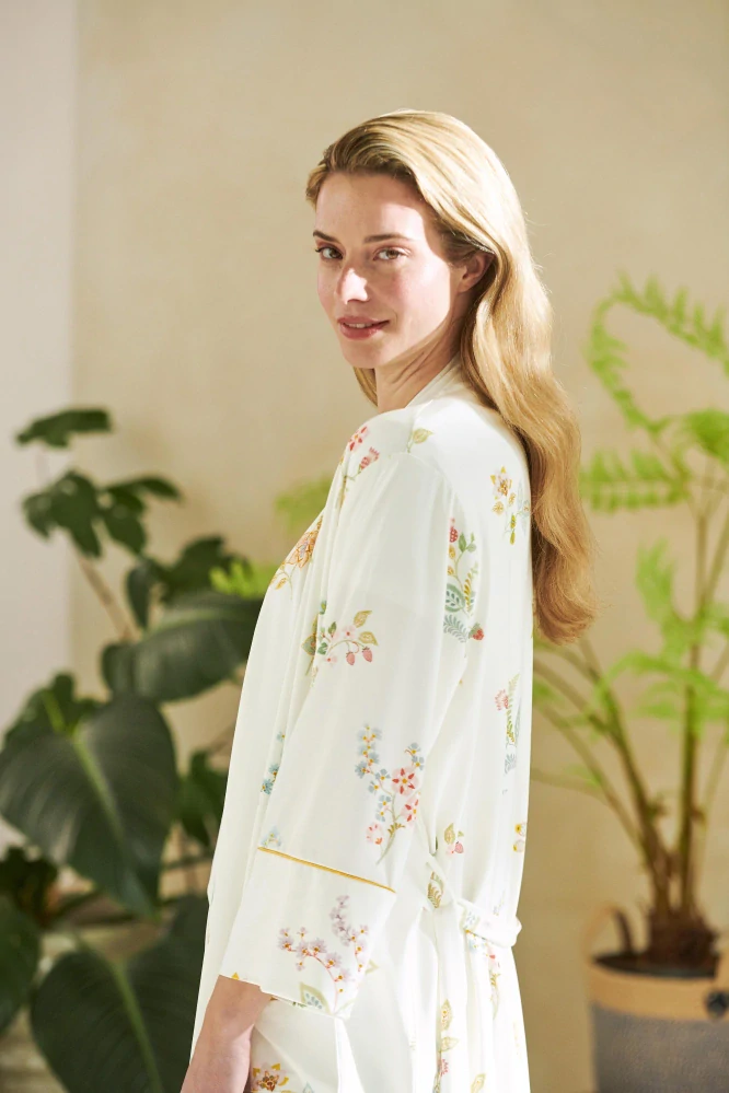 Pip Studio kimono Naomi Blossom Chique, bílý