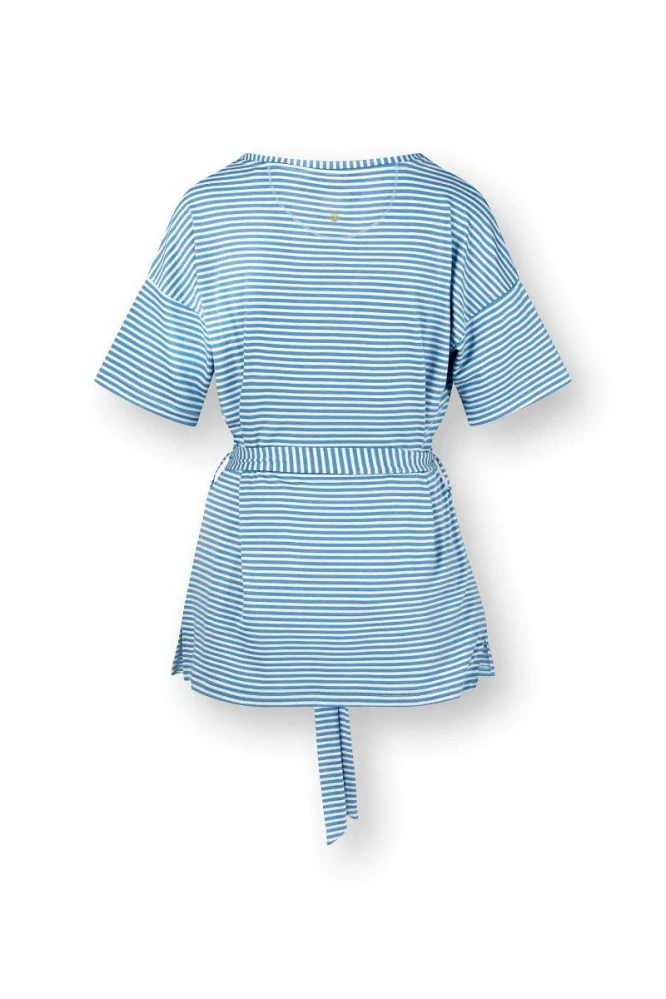 Pip Studio triko s krátkým rukávem Tonya Little Sumo Stripe, modré