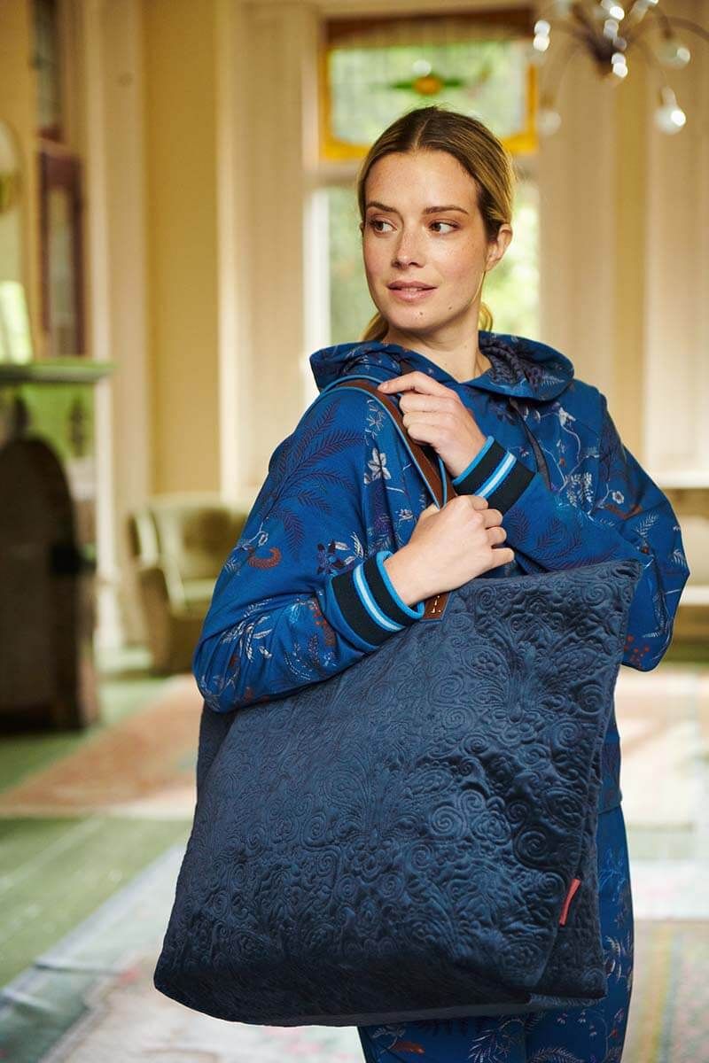 Pip Studio Quiltey Days Plážová taška, modrá