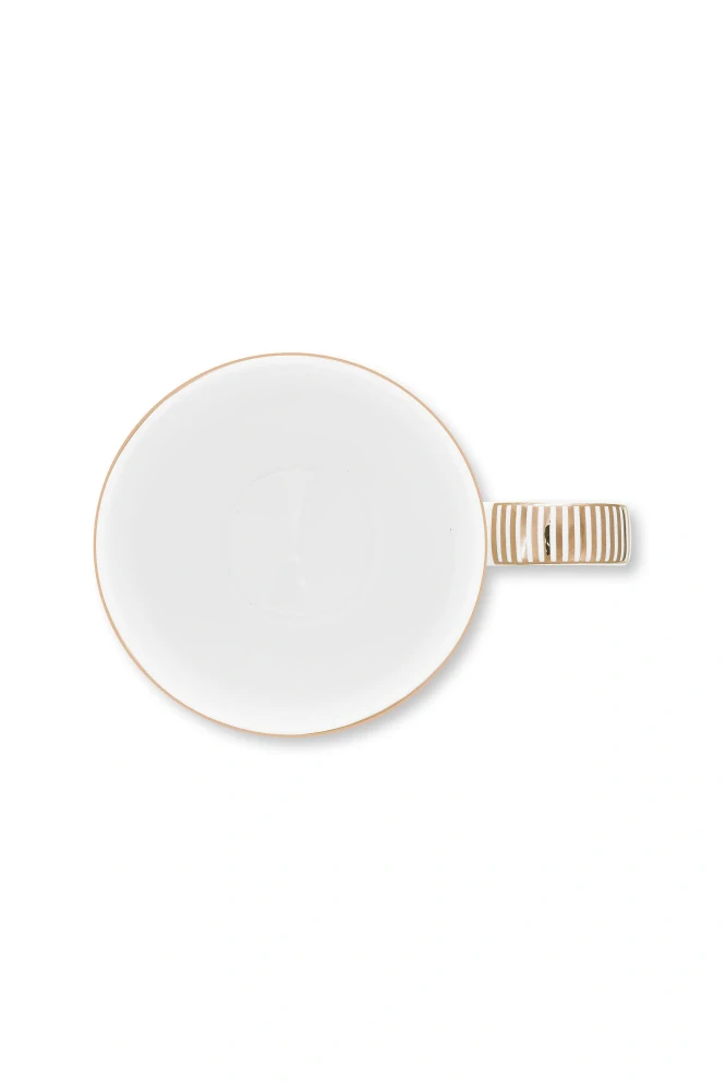 Pip Studio Dot Delight White - Gold sada 2ks hrnků 380ml, bílo-zlatá