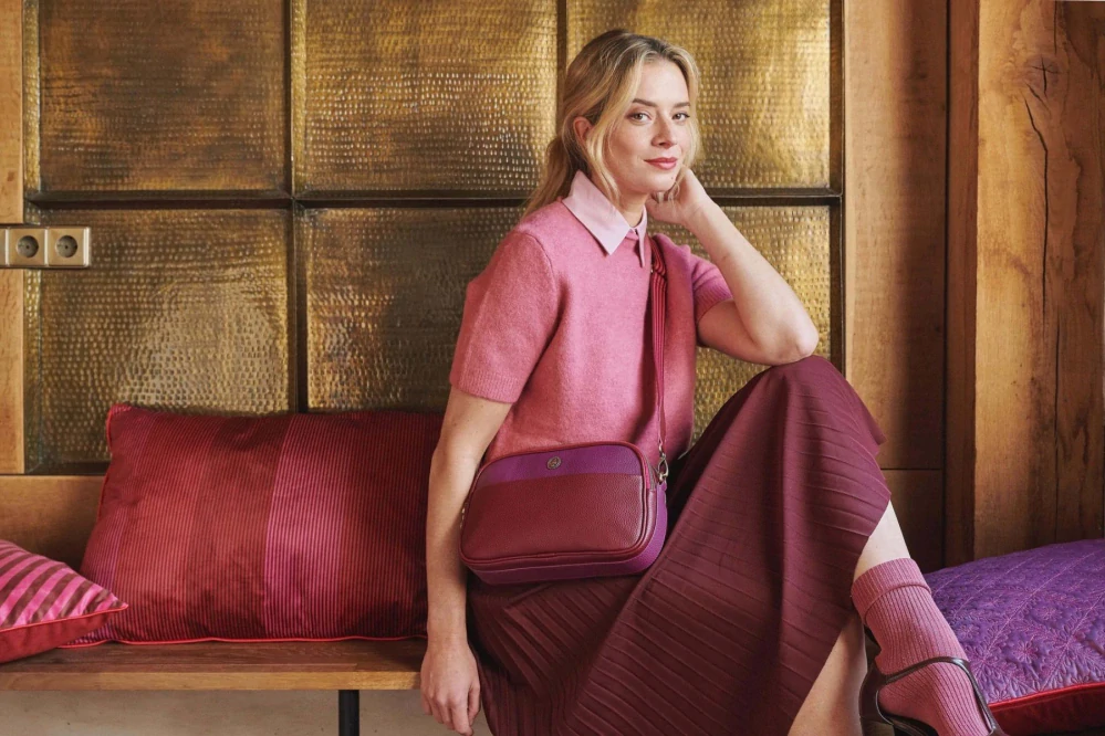 Pip Studio Frida střední cross body kabelka, růžová