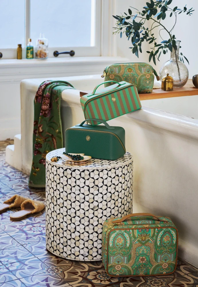 Pip Studio Cooper Jabali střední kosmetická taška, zelená