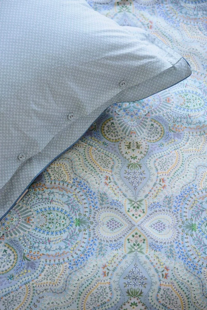 Pip Studio perkálové povlečení Moon Flower světle modré 140x200 + 70x90 cm