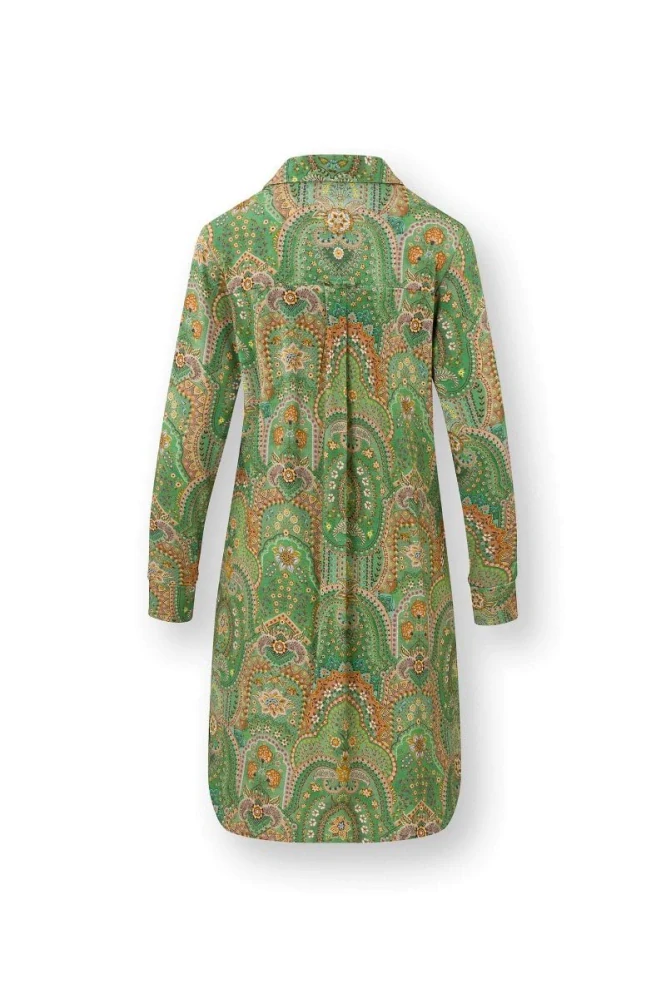 Pip Studio Daaltje dámské domácí šaty Jabali, zelené