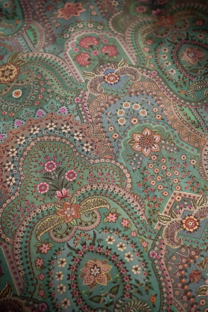 Pip Studio perkálové povlečení Little Jabali zelené 140x200 + 70x90 cm