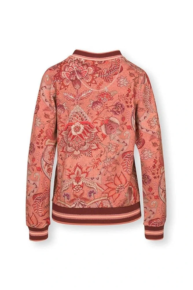 Pip Studio Nicos mikina na zip Kyoto Festival, terra