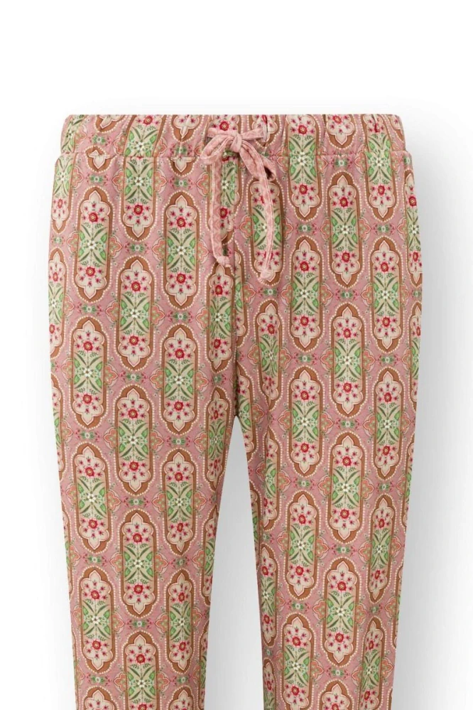 Pip Studio Bobien dlouhé kalhoty Jabalini, růžové