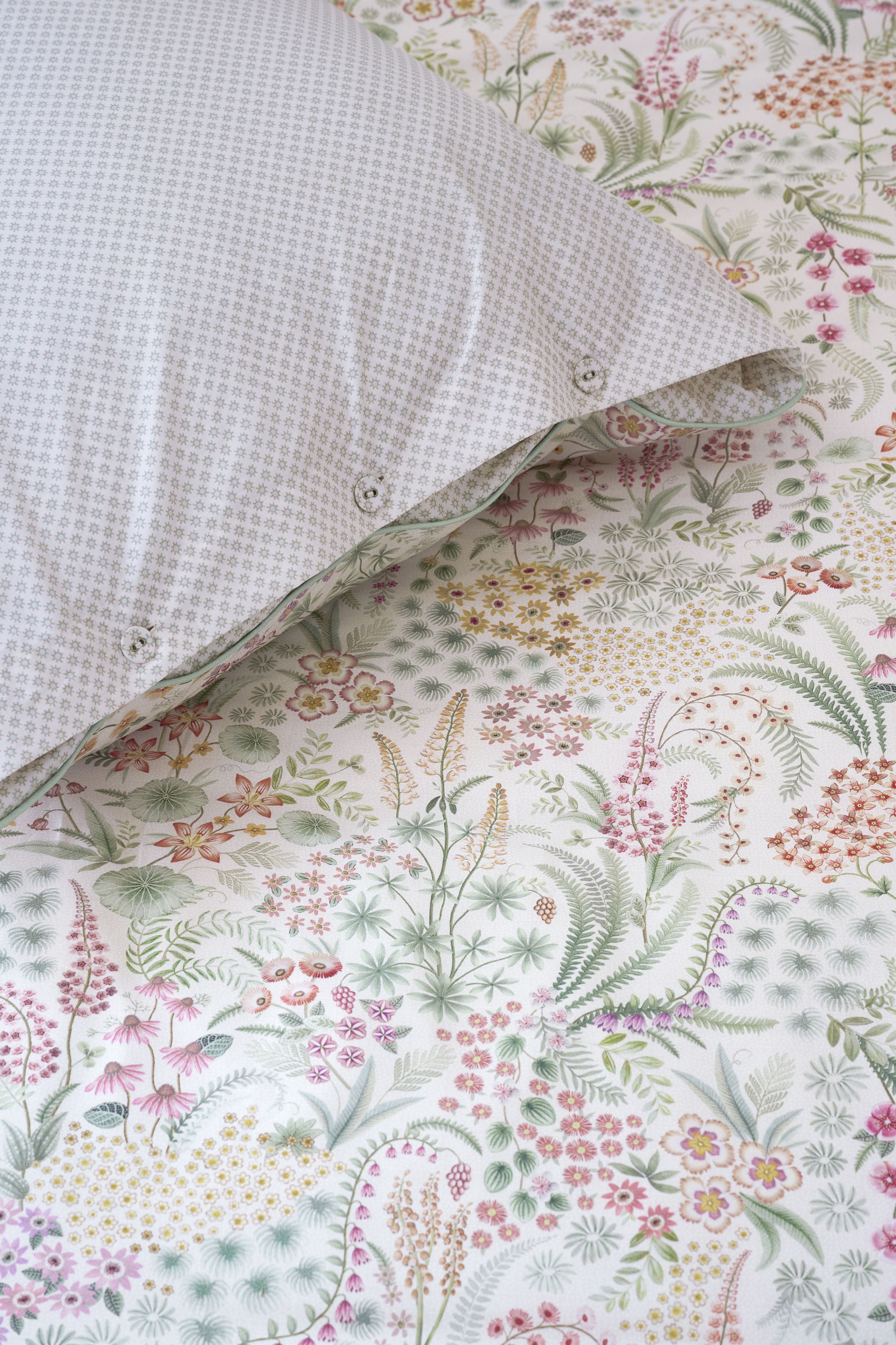 Pip Studio perkálové povlečení Lodi Garden bílé 140x200 + 70x90 cm