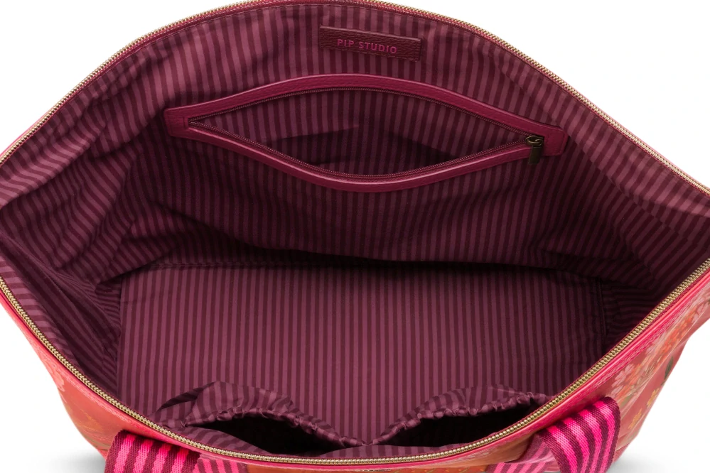 Pip Studio Tilda Bodhi Flower střední plážová taška, růžová