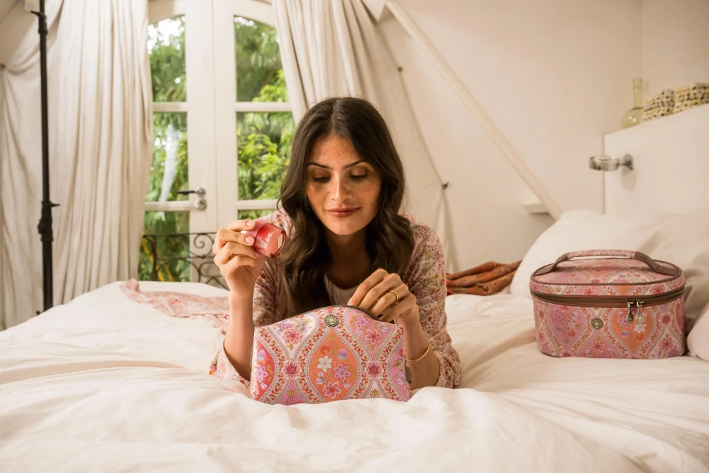 Pip Studio kosmetická taška Coco Ornamento, oranžová