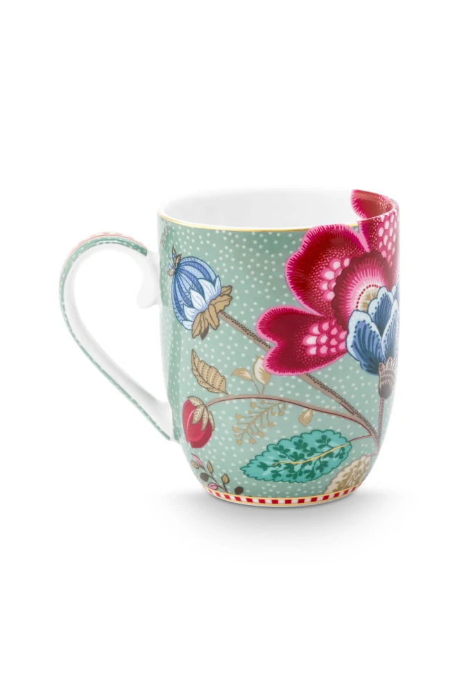 Pip Studio Blooming Tales sada 2ks hrnků 180ml, modrá