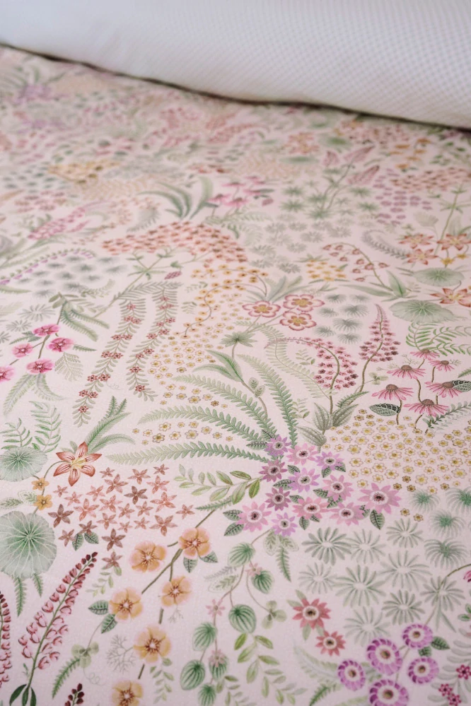 Pip Studio perkálové povlečení Lodi Garden bílé 200x200 + 2x 70x90 cm