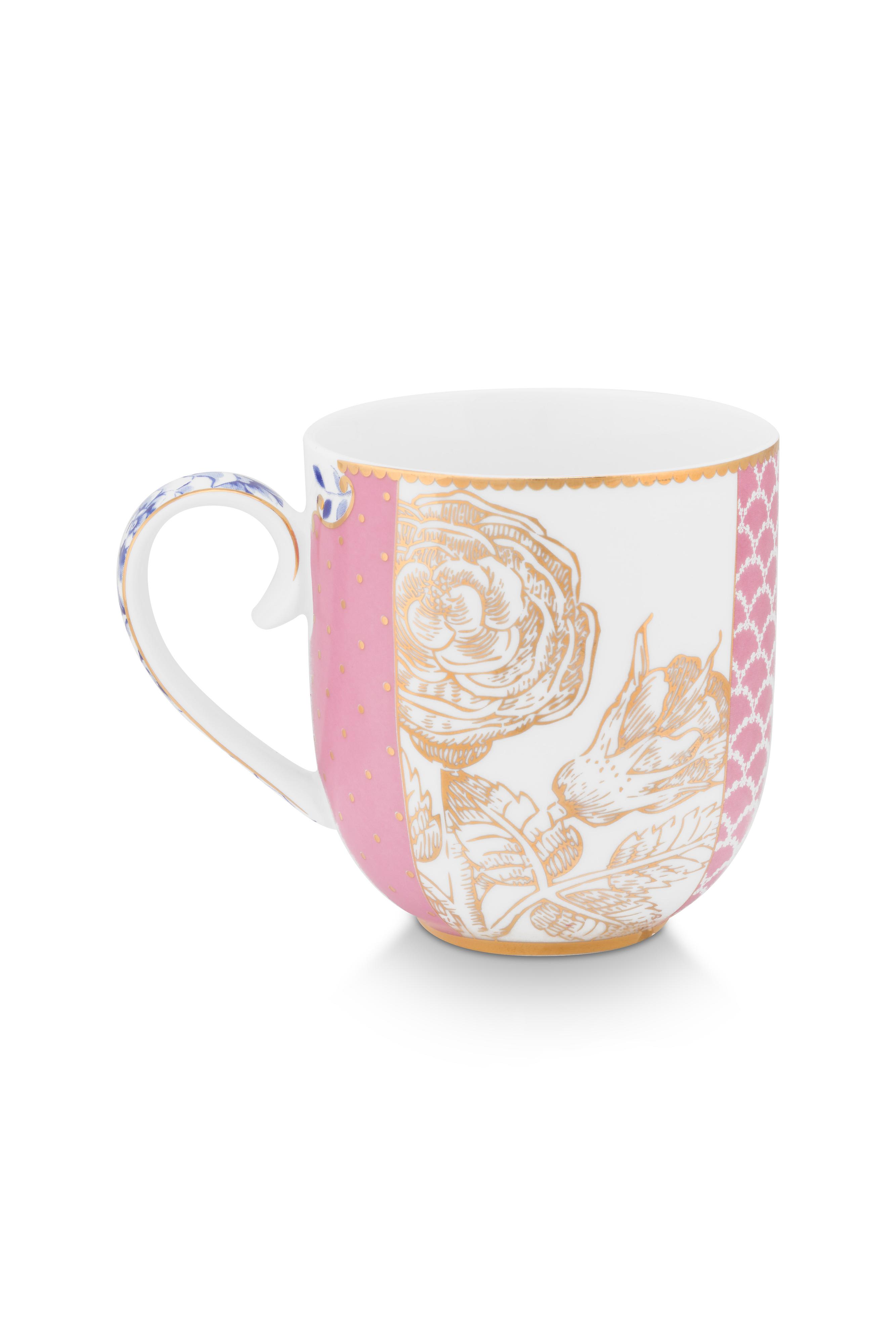 Pip Studio Royal Multi sada 2 ks hrnků 230ml, růžová