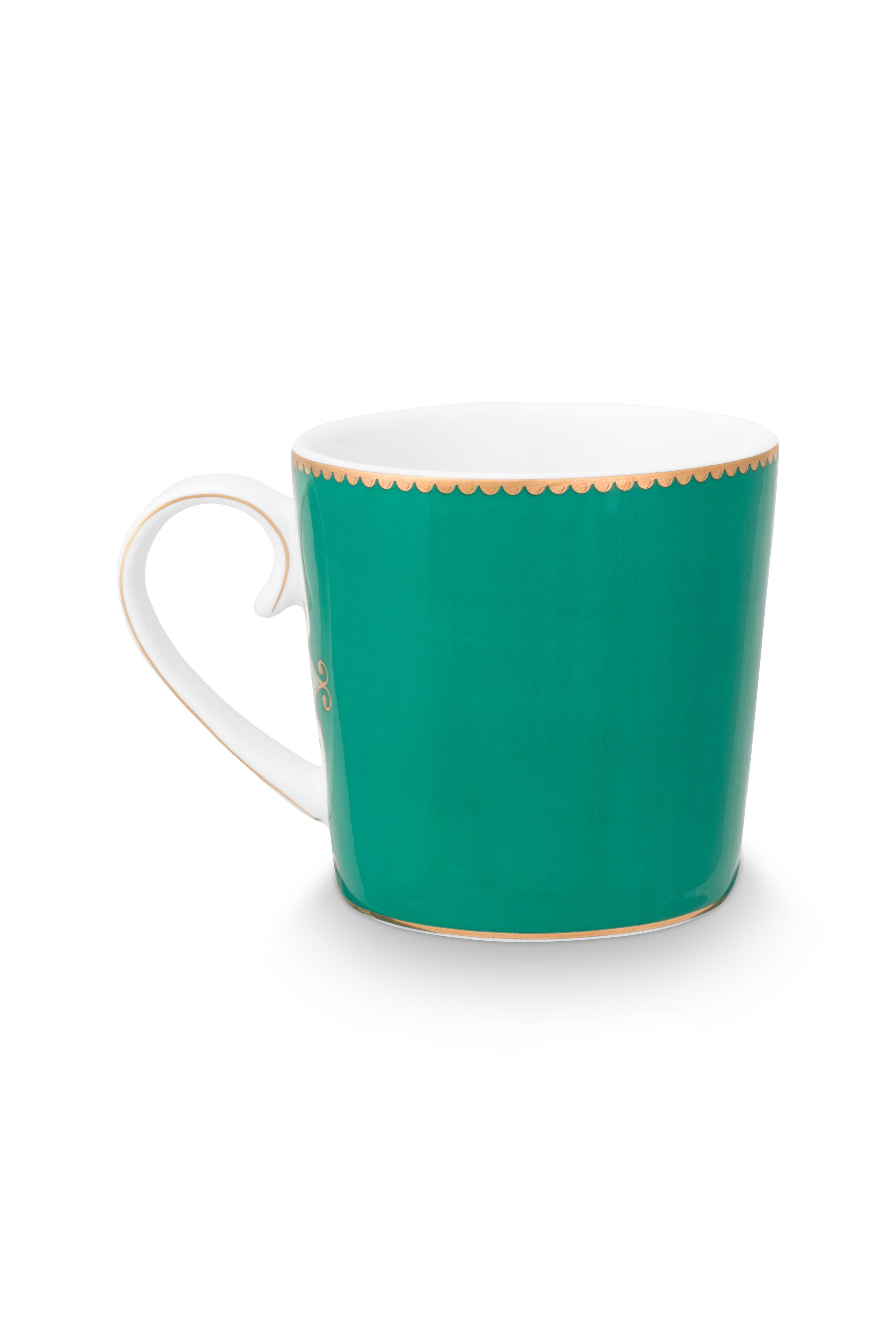 Pip Studio Love Birds sada 2 ks hrnků 165ml, zelená
