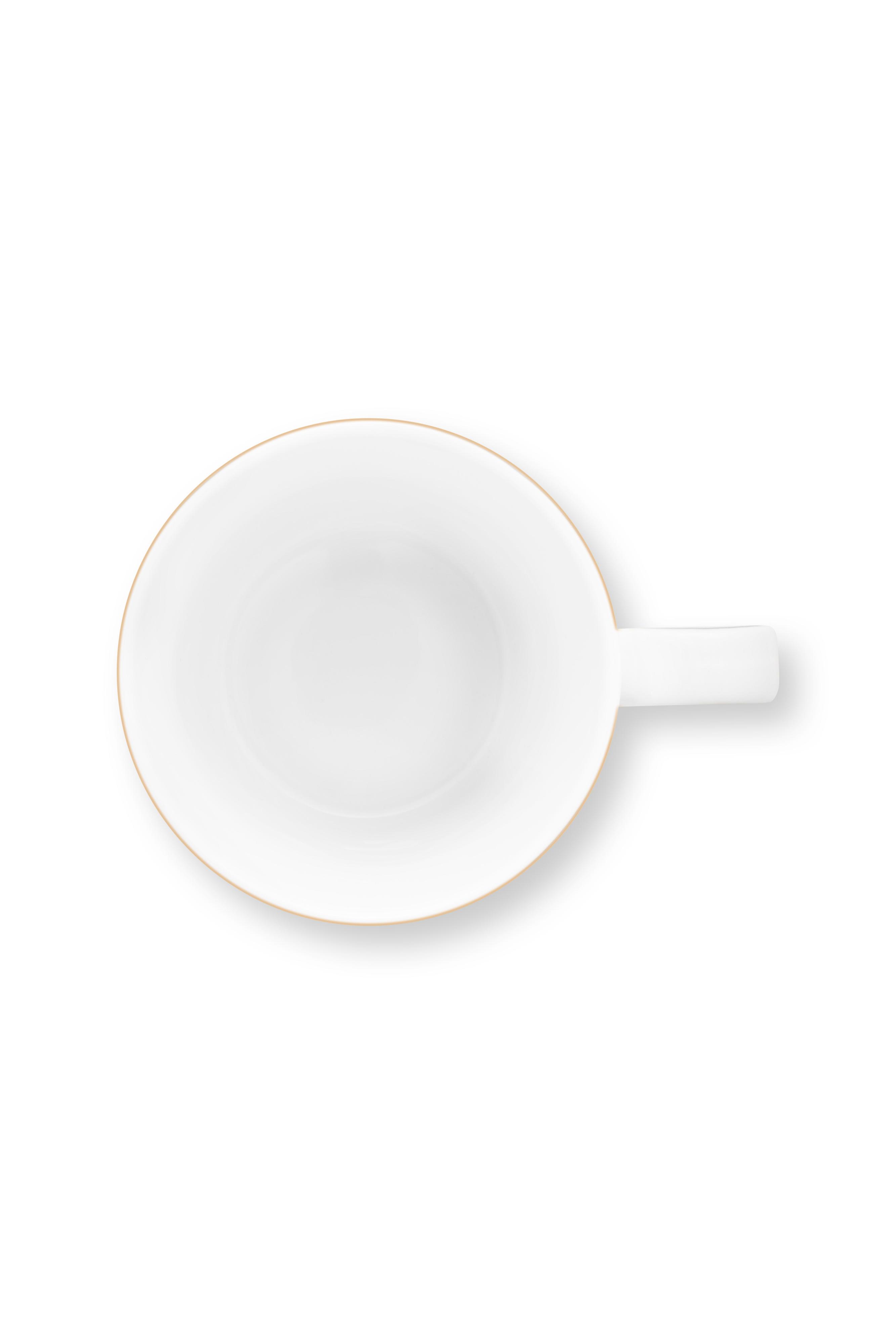 Pip Studio Love Birds Stripes sada 2 ks hrnků 225 ml, zelená