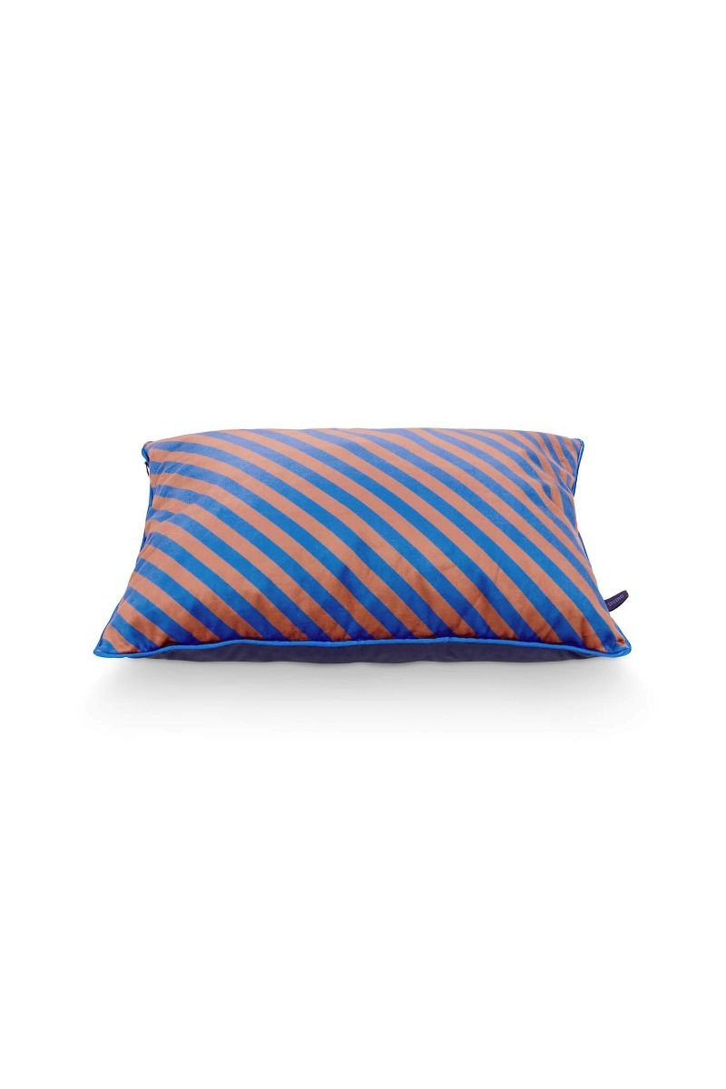 Pip Studio dekorační polštář Block Stripe 35x50 cm, modrý