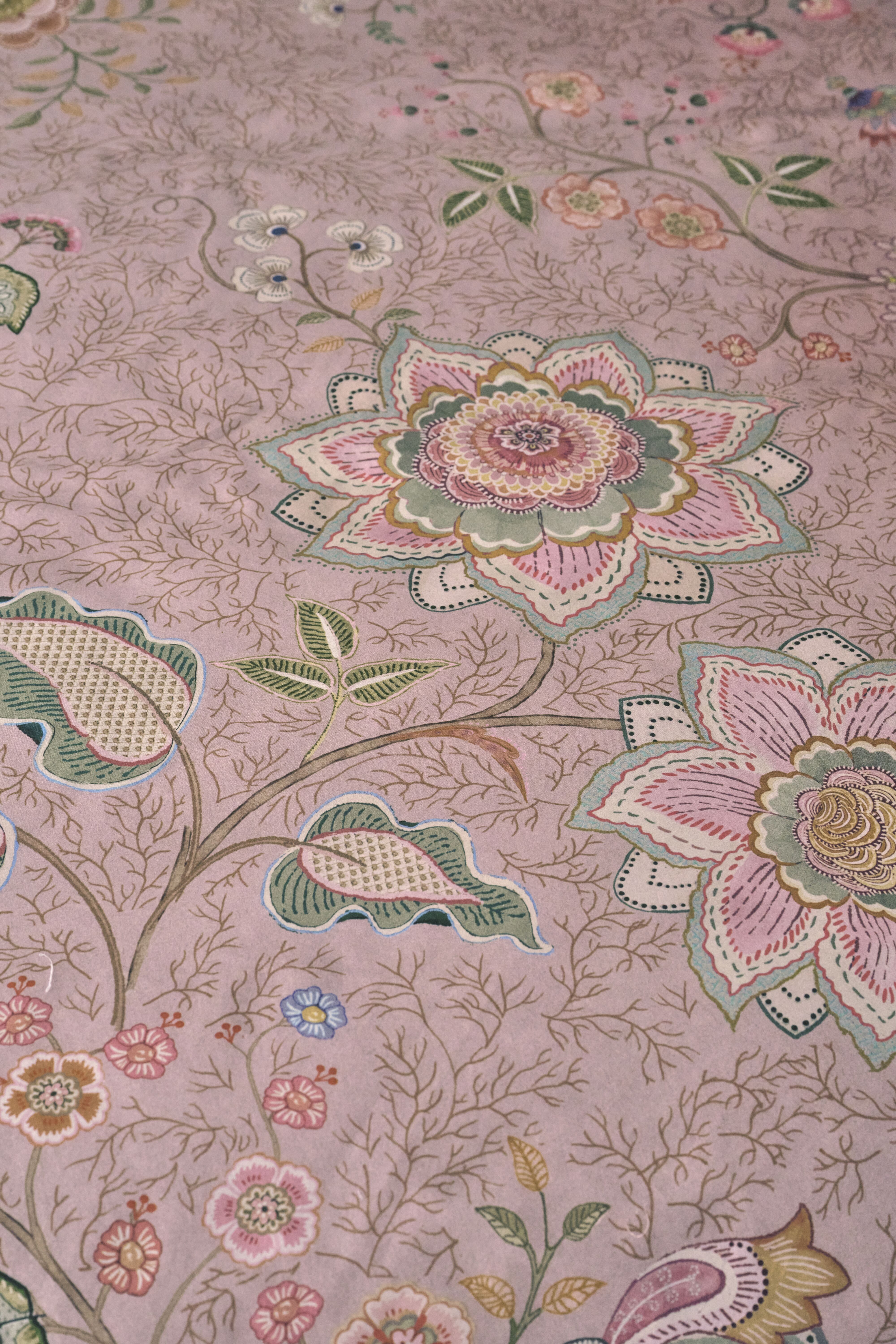 Pip Studio perkálové povlečení Mumbai Morning růžové 200x200 + 2x 70x90 cm